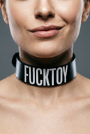 BDSM Collar XL "FUCKTOY"