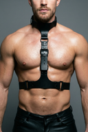Leather Chest Harness for Men ONYX