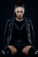Leather Harness Bra "DARE"