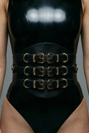 Leather Corset Belt "MEGHAN"