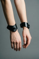 Leather Wrist Cuffs "Vendetta" - 3 pc Set